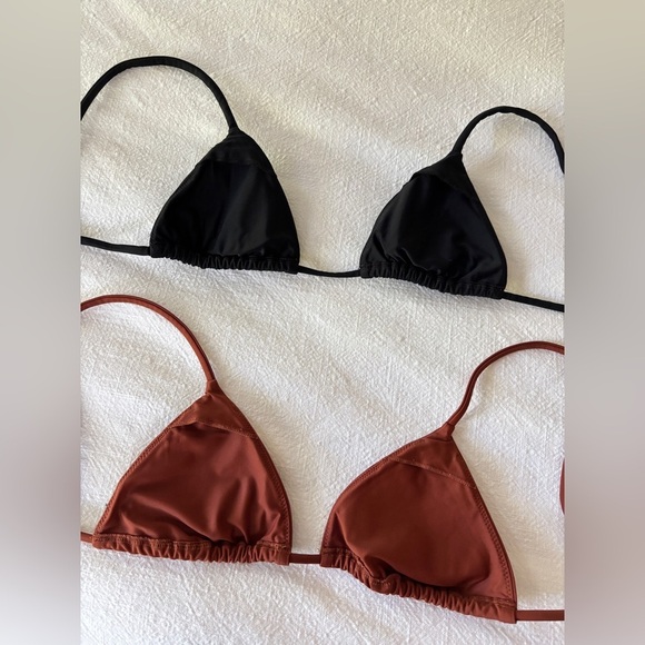 Summersalt String Bikini Tops - Brown & Black, Sizes 2 & 4 - Picture 9 of 12